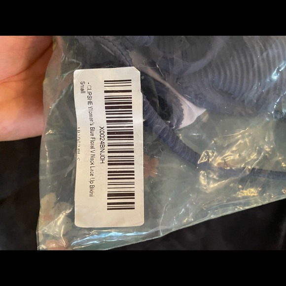 Bikini - floral/navy cupshe size S - Picture 10 of 10